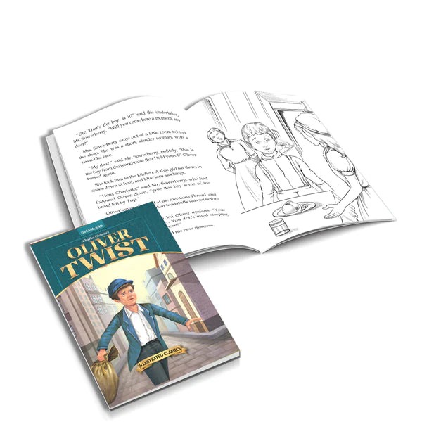 Oliver Twist- Illustrated Abridged Classics for Children with Practice Questions