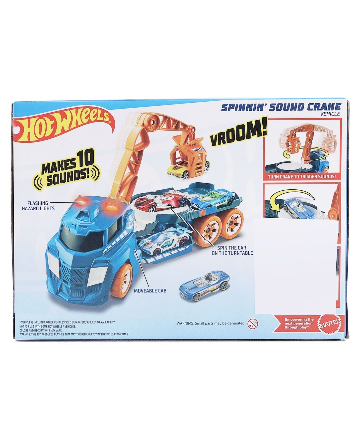 Hot Wheels Spinning Sound Crane Vehicle