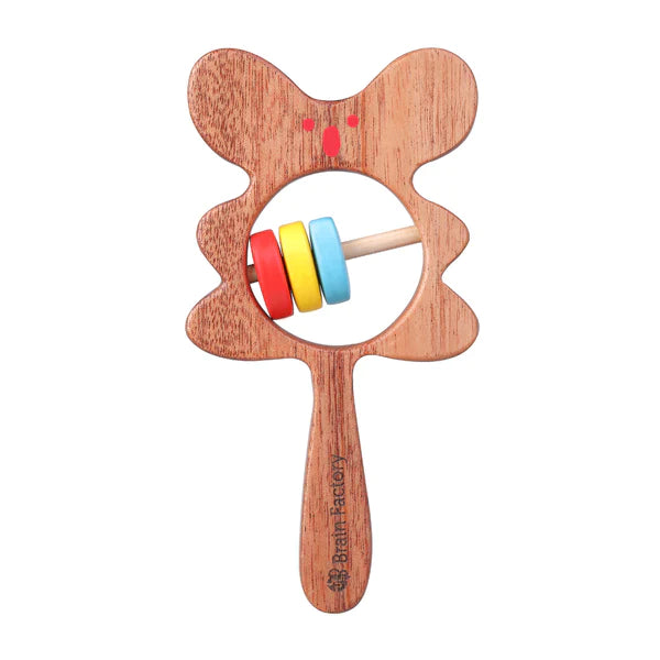 Neem Wood Bear Teether Rattle