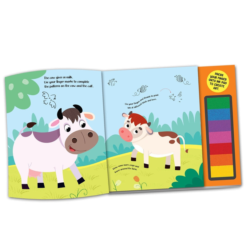 Fingerprint Art Books - Farm