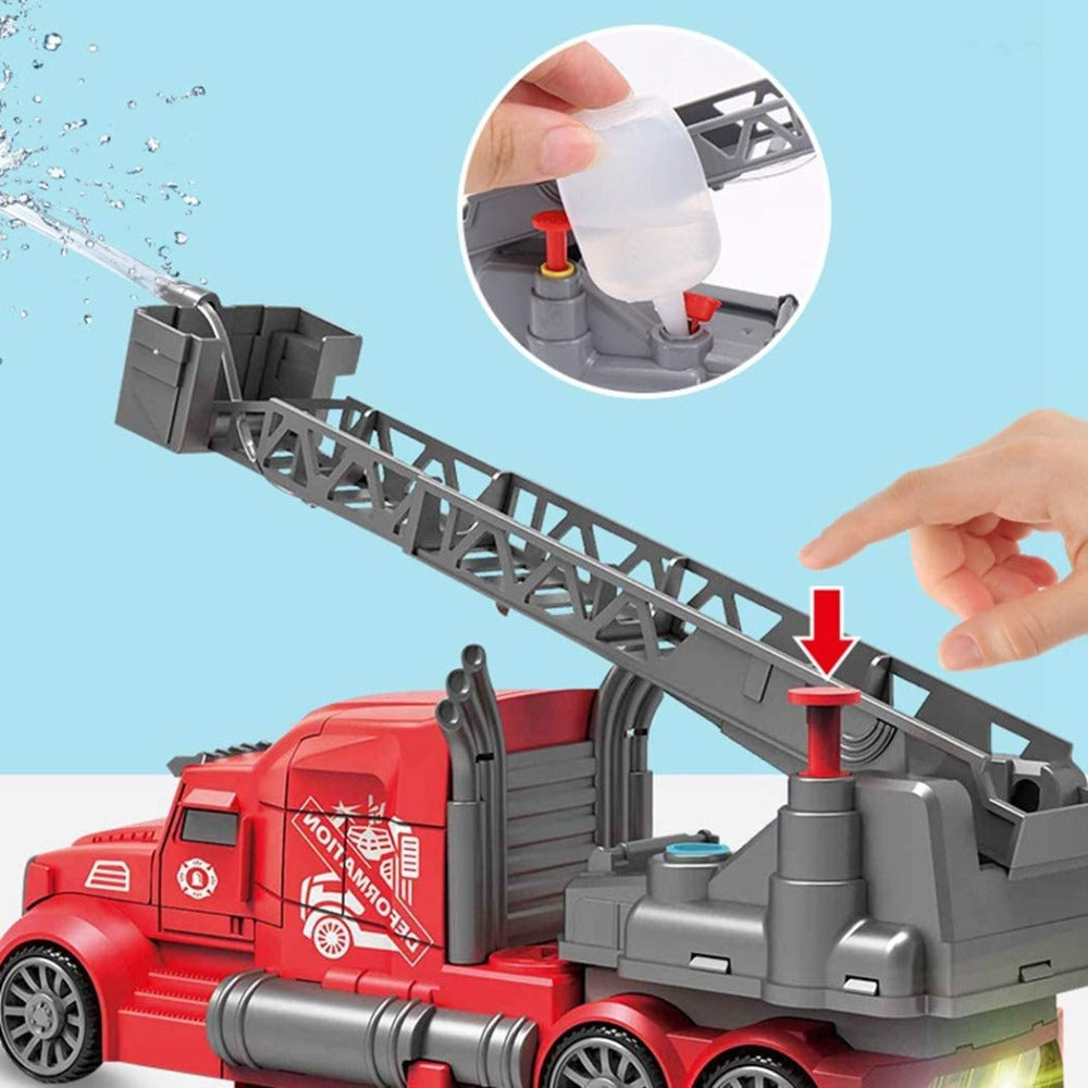 Deformation Fire Truck with Water Spray