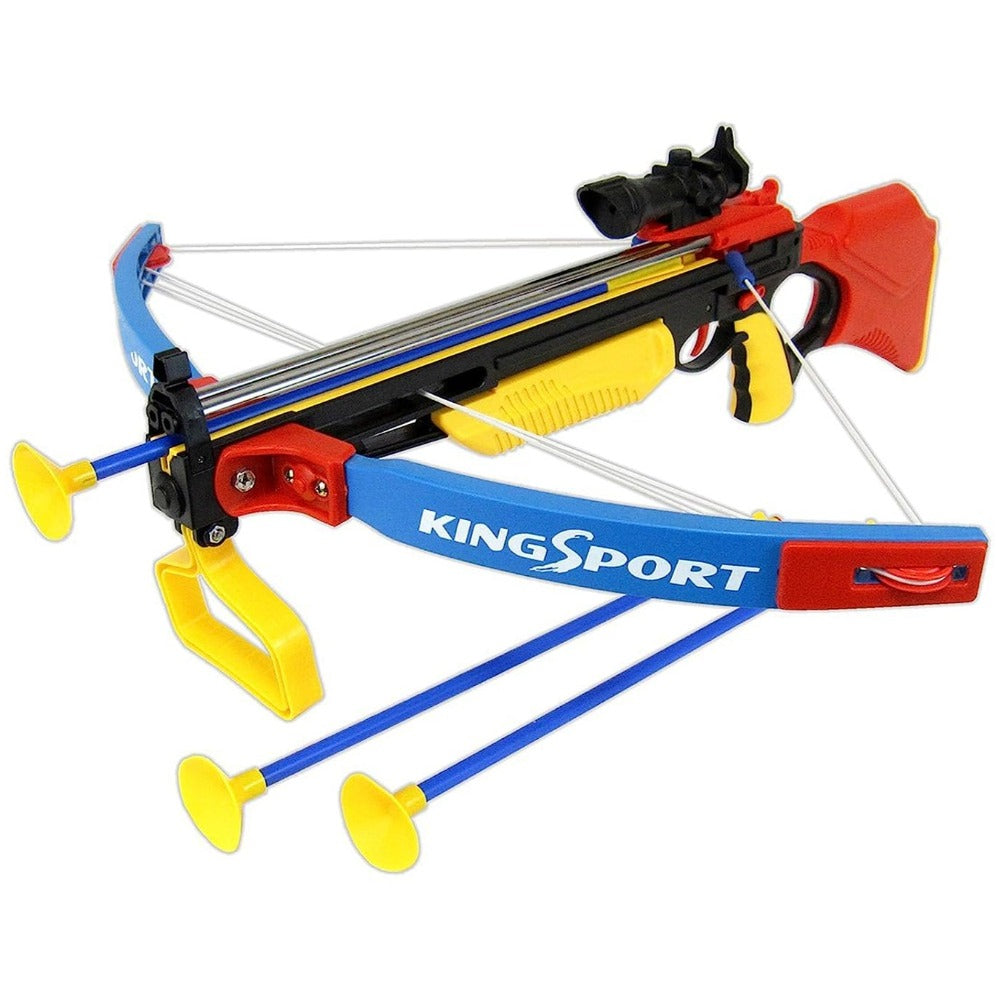 Realistic Crossbow Set with Safe Suction Darts and Laser Target - Big Size