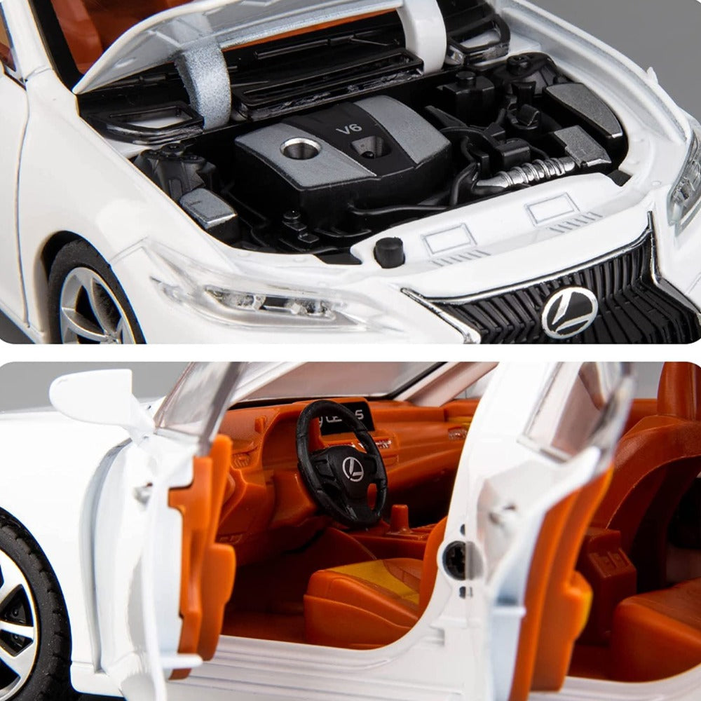 Lexus Diecast Car with Openable Parts and Lights and Sounds (Scale 1:24) - Assorted Colours