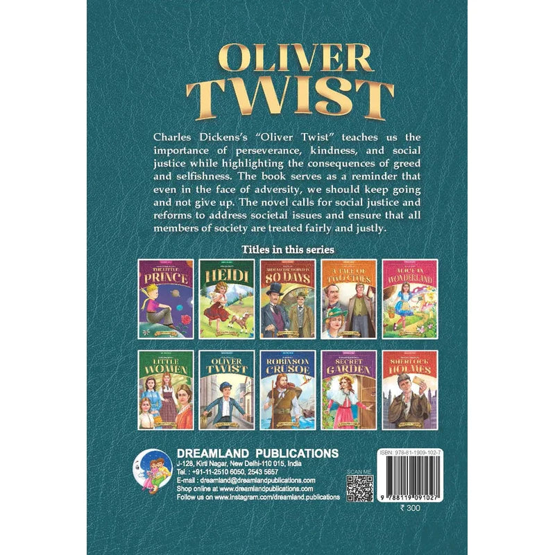 Oliver Twist- Illustrated Abridged Classics for Children with Practice Questions