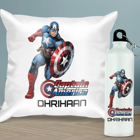 Personalised Cushion & Sipper Combo (Cod Not Available)