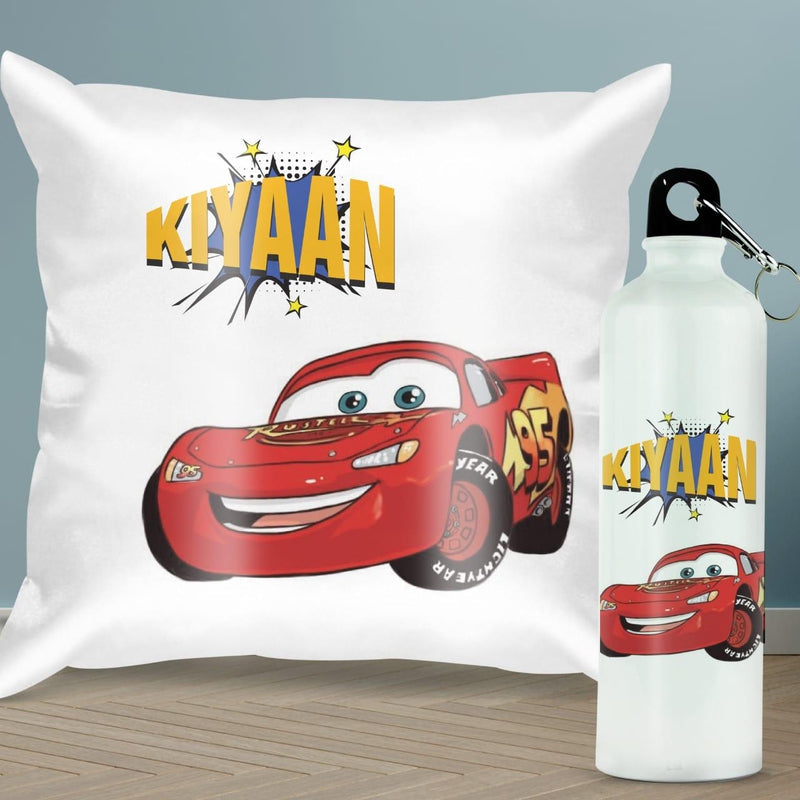 Personalised Cushion & Sipper Combo (Cod Not Available)