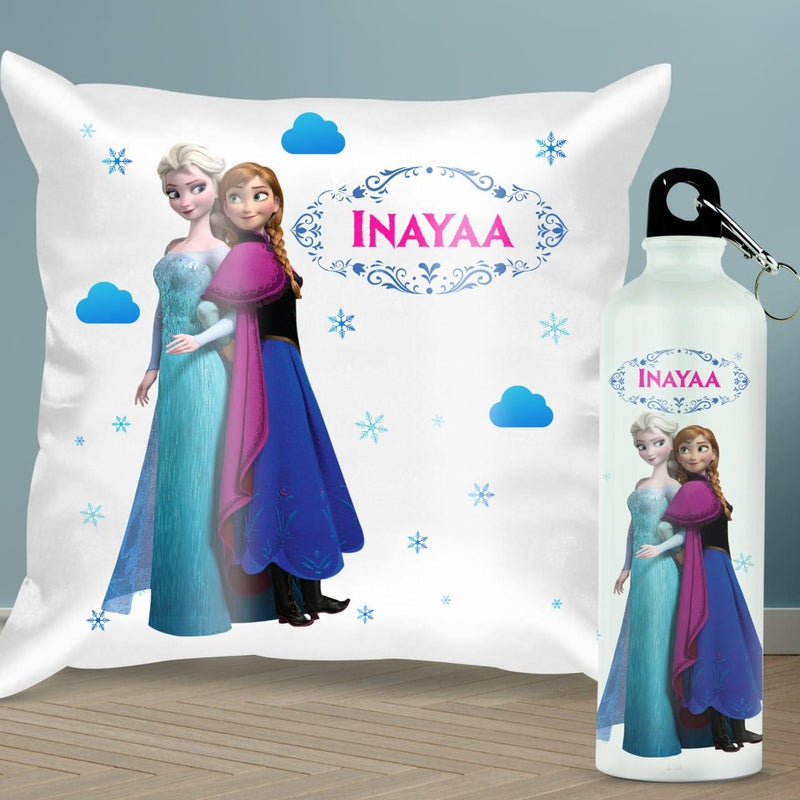 Personalised Cushion & Sipper Combo (Cod Not Available)