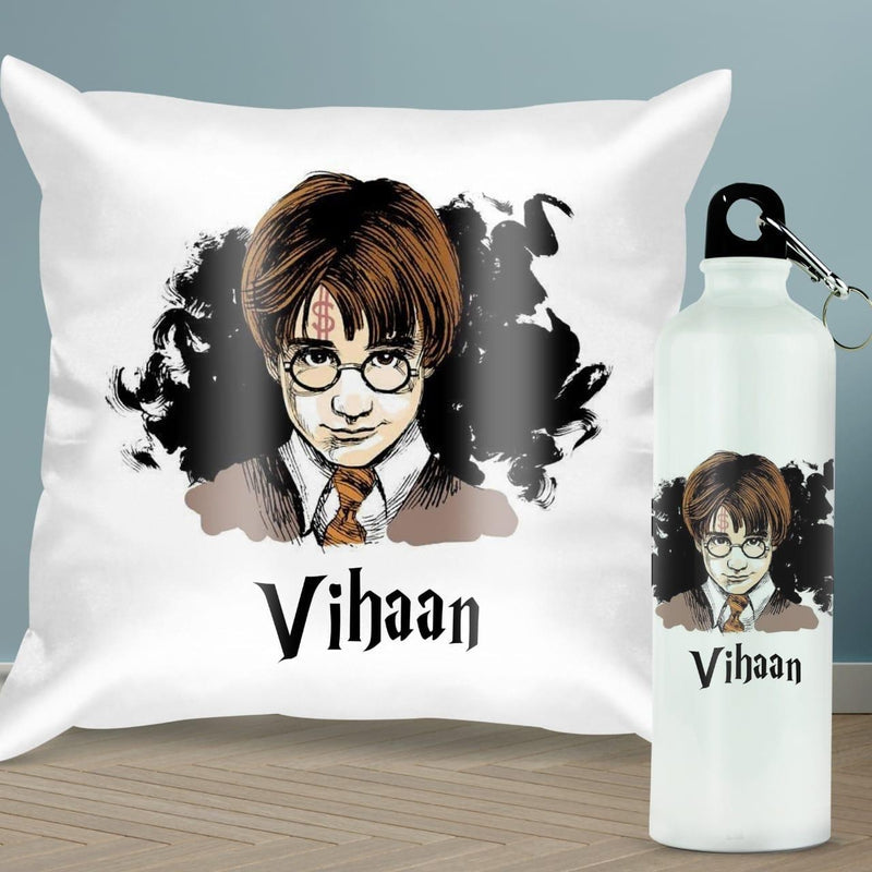 Personalised Cushion & Sipper Combo (Cod Not Available)