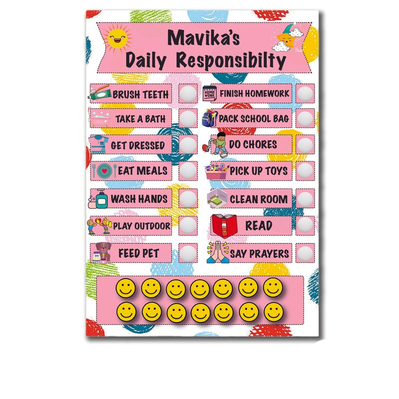 Personalised Daily Responsibilty Chart (COD Not Available)