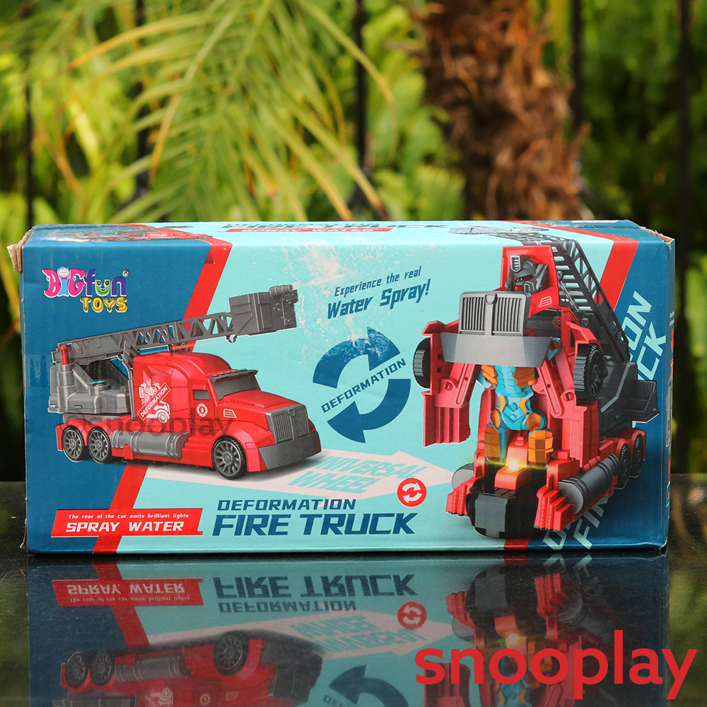 Deformation Fire Truck with Water Spray