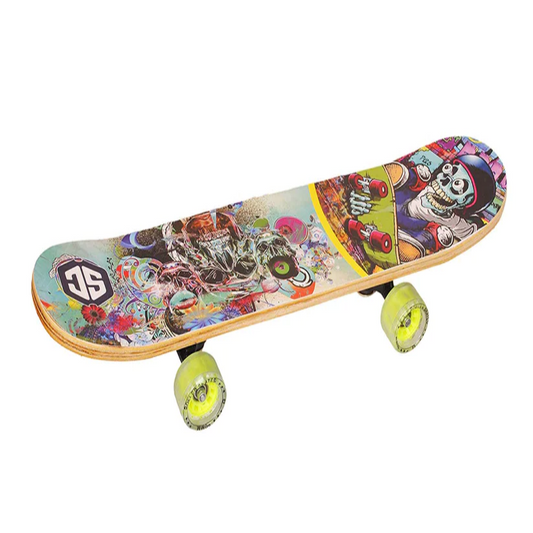 Skateboard (Skull Head) Skateboard Specially Designed With A Pro Pattern (7 Years - Grown Ups)
