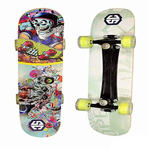 Skateboard (Skull Head) Skateboard Specially Designed With A Pro Pattern (7 Years - Grown Ups)