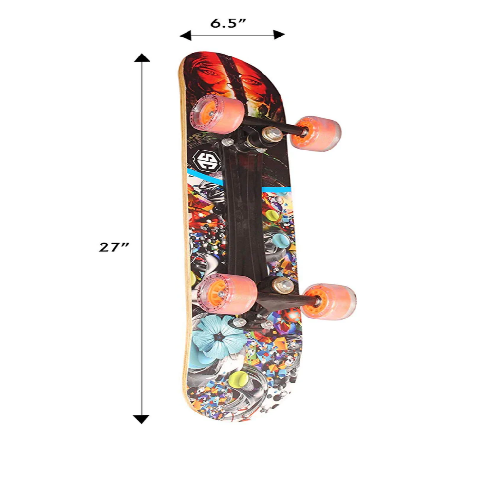 Smartcraft Skateboard (Destructor Drop-in) - Specially Designed With Grip Tape  (7 Years & Grown Ups)