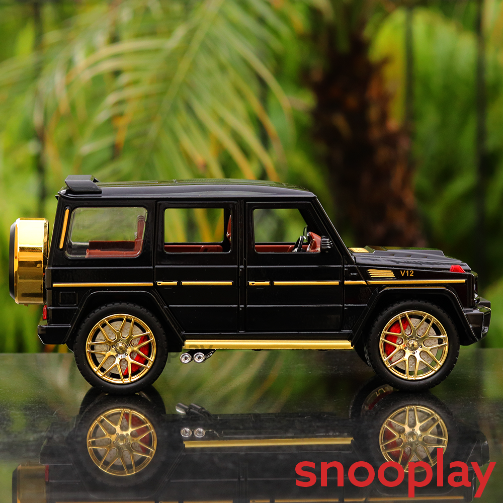 Mercedes G Class (Gold Alloy) Diecast Car with Openable Parts, Lights and Sounds - Scale 1:24