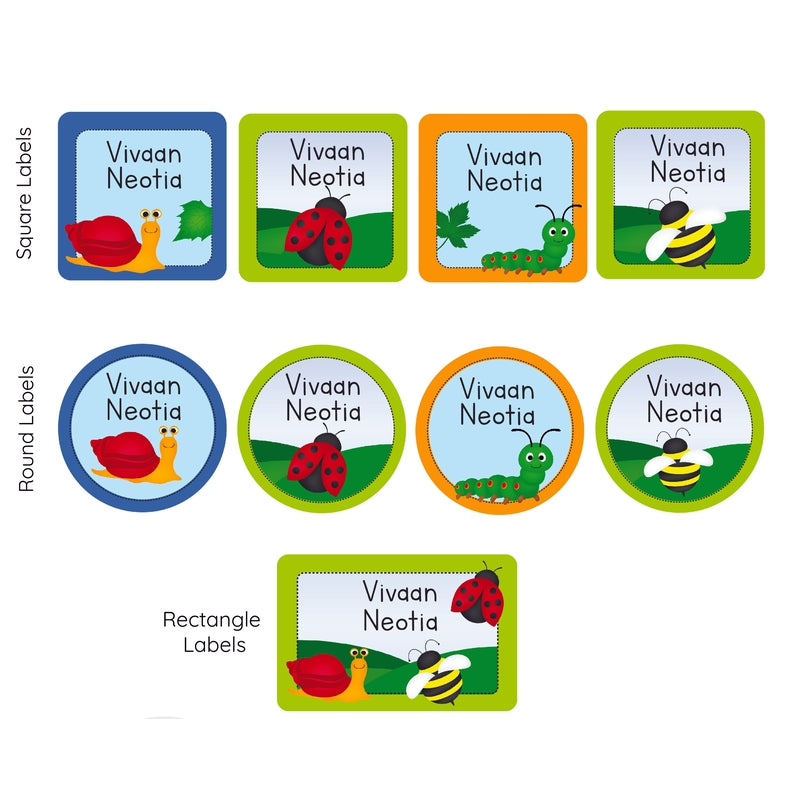 Personalised Mixed Shape Labels (Cod Not Available)