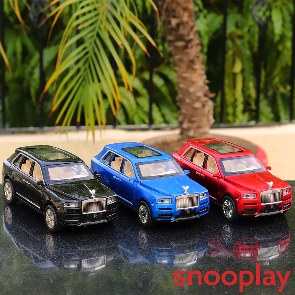 Rolls Royce Cullinan Diecast Car (2415) with Openable Parts, Lights and Sounds (Scale 1:24) - Assorted Colors