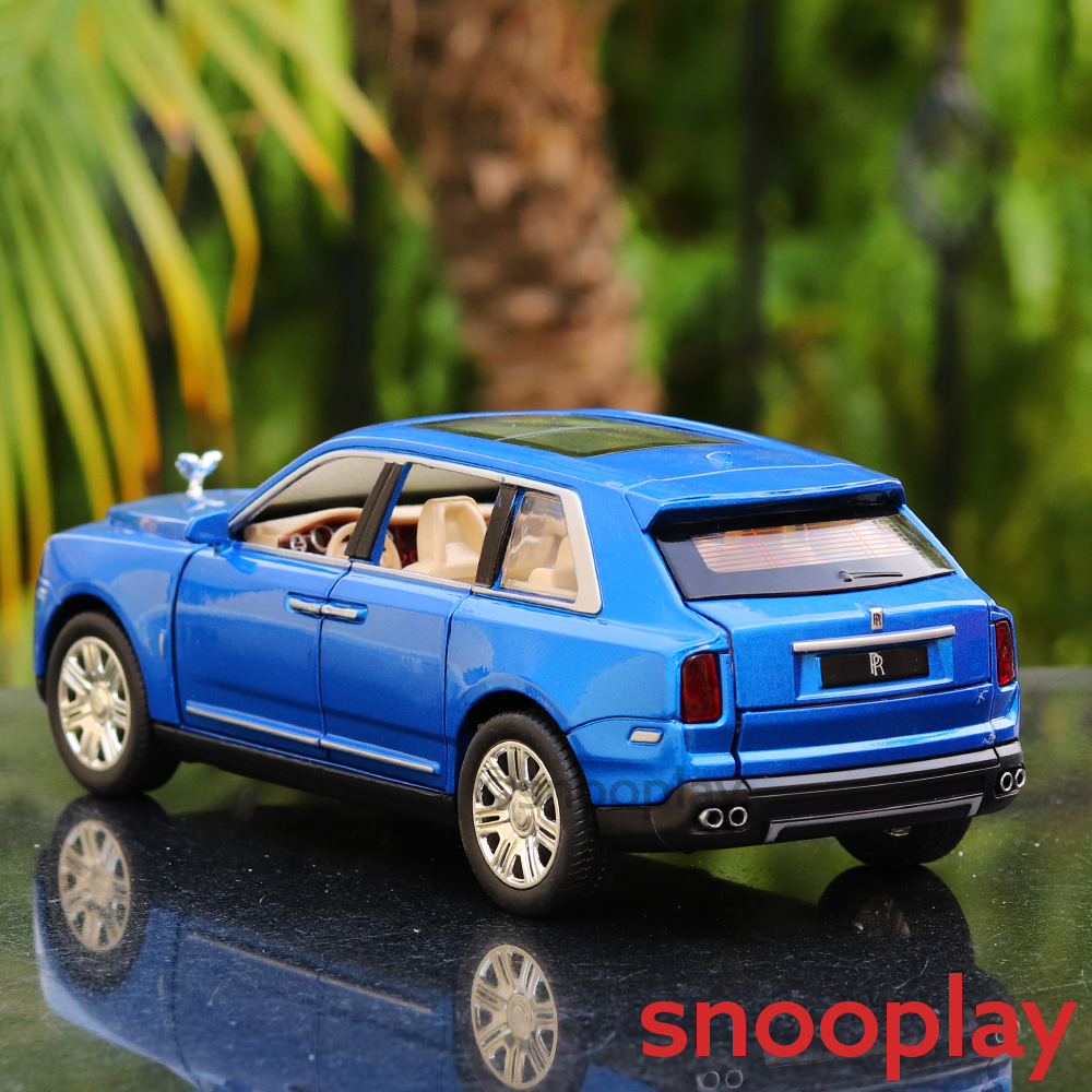 Rolls Royce Cullinan Diecast Car (2415) with Openable Parts, Lights and Sounds (Scale 1:24) - Assorted Colors