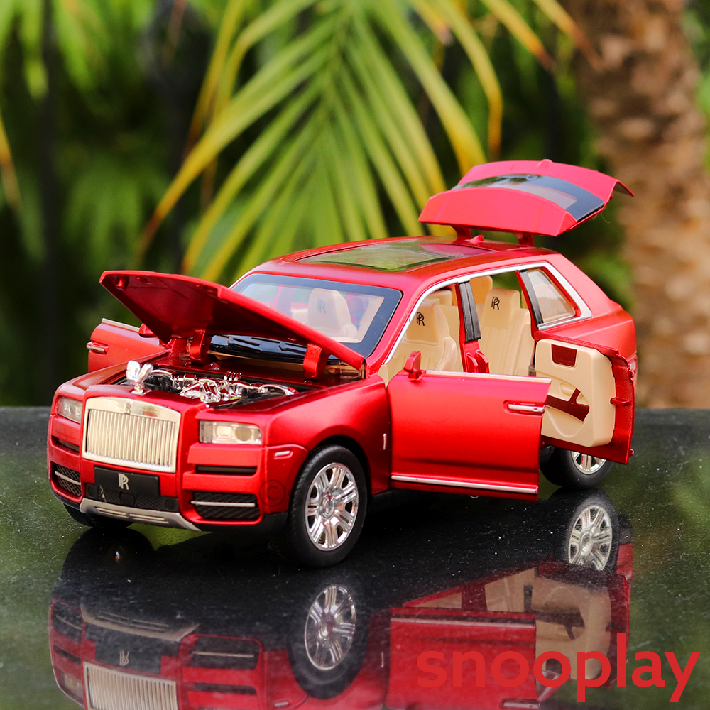 Rolls Royce Cullinan Diecast Car (2415) with Openable Parts, Lights and Sounds (Scale 1:24) - Assorted Colors