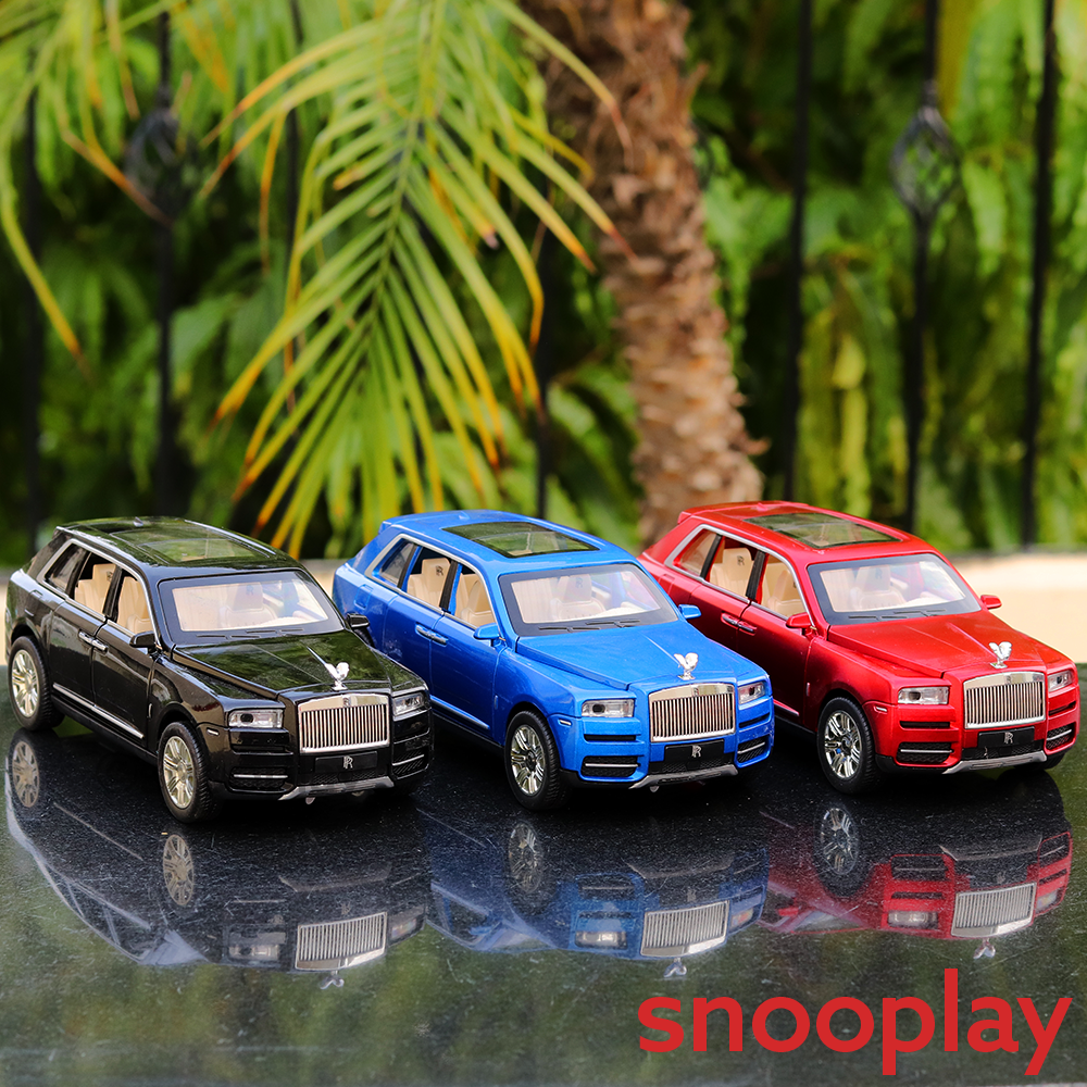 Rolls Royce Cullinan Diecast Car (2415) with Openable Parts, Lights and Sounds (Scale 1:24) - Assorted Colors