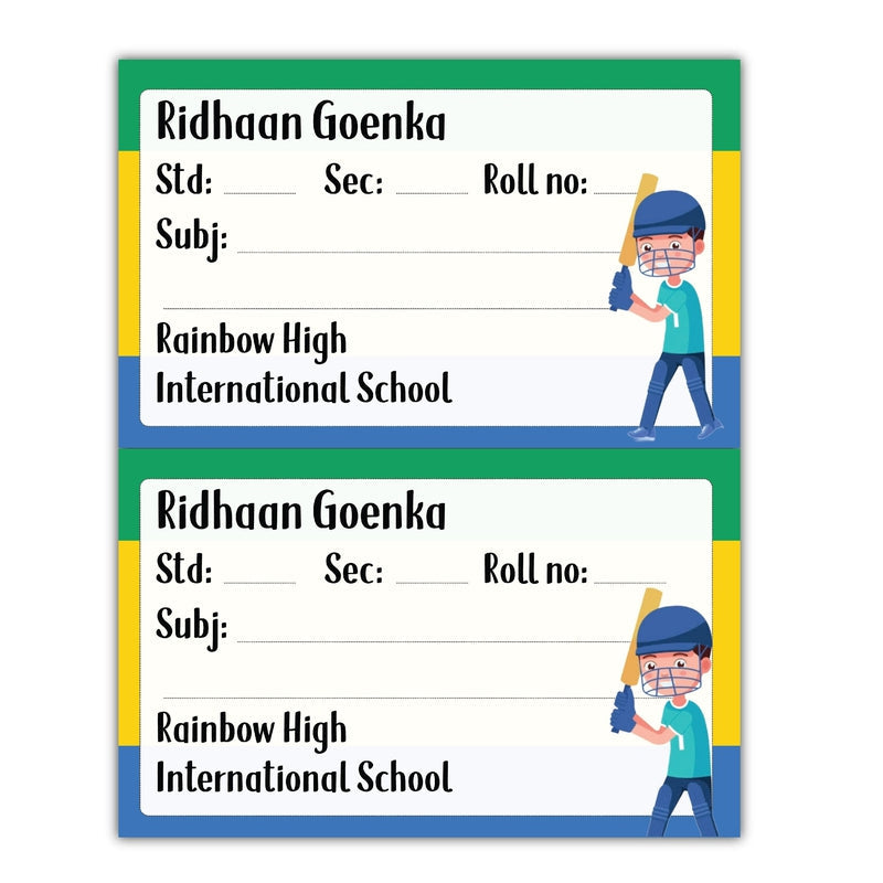 Personalised School Book Labels (Cod Not Available)