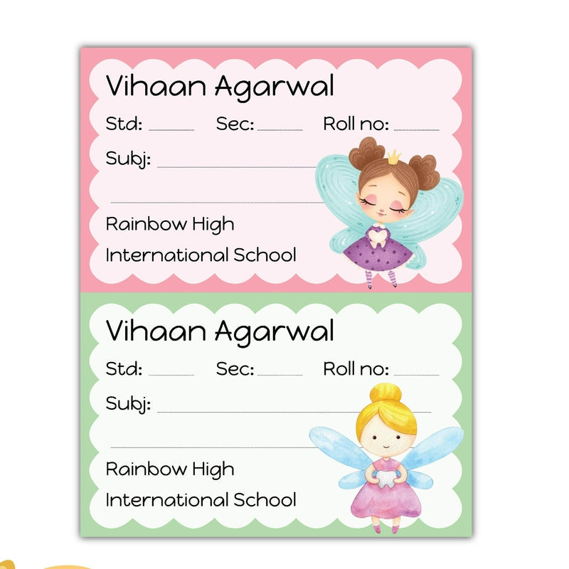 Personalised School Book Labels (Cod Not Available)