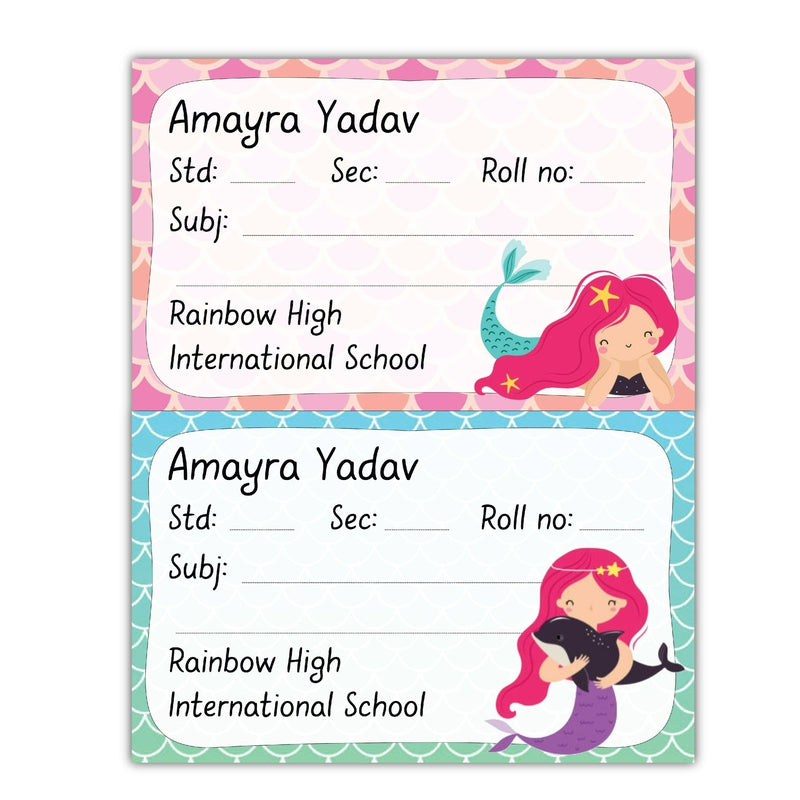 Personalised School Book Labels (Cod Not Available)