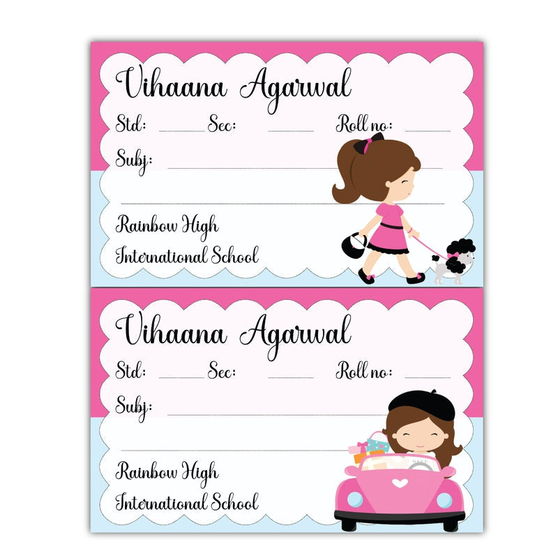 Personalised School Book Labels (Cod Not Available)