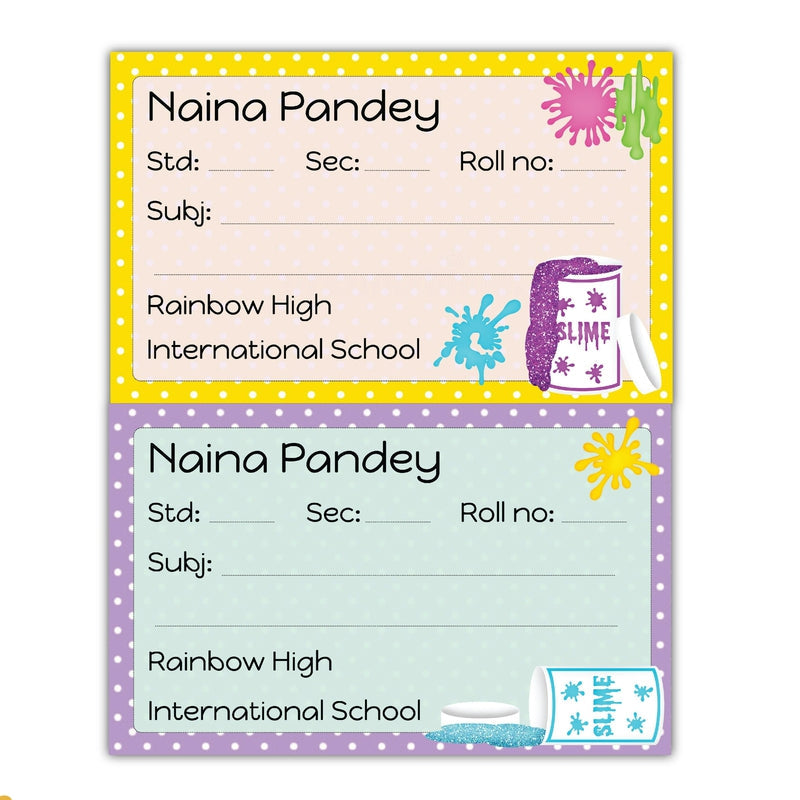 Personalised School Book Labels (Cod Not Available)