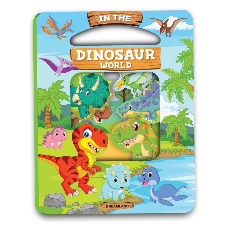 Window Cut Board Book - In the Dinosaurs world