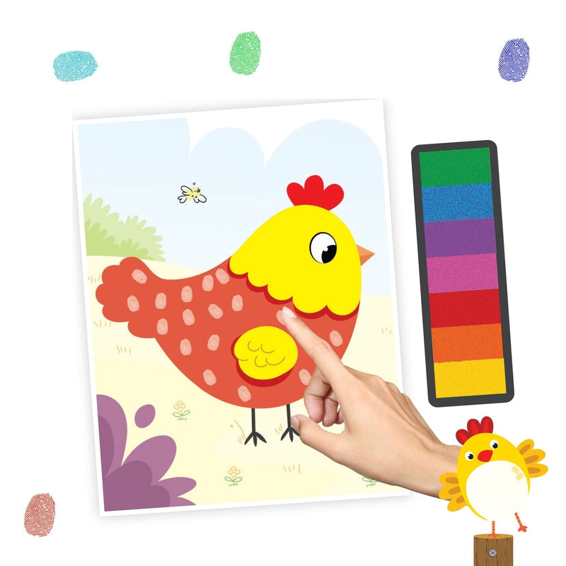 Fingerprint Art Books - Farm